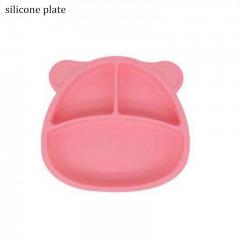 plato de silicona dividido con succión para niños
