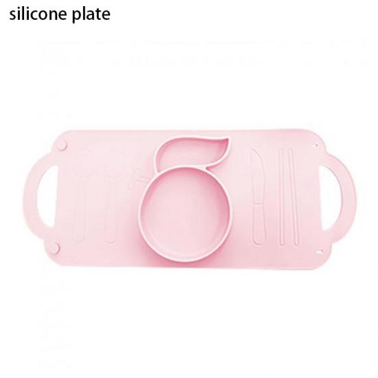 plato de silicona dividido con succión para niños